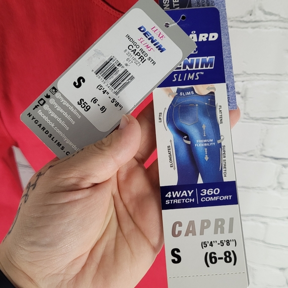 NYGARD | Luxe Denim Slims stretch cropped capri jeans - Picture 8 of 10